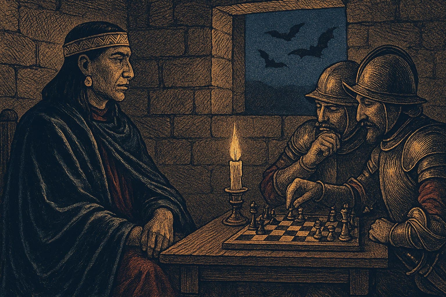 El ajedrez de Atahualpa es leyenda; el manto de murciélagos, no