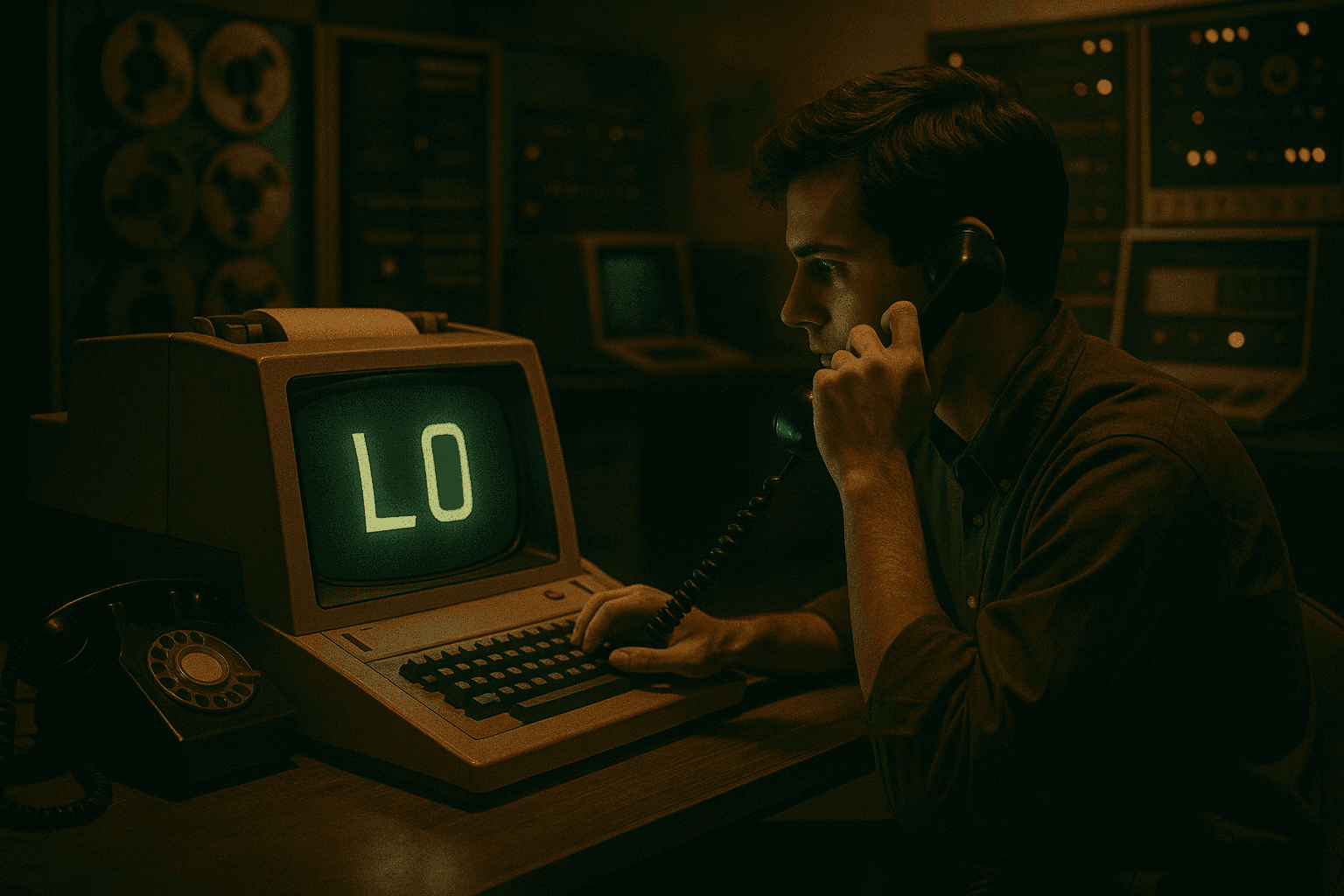 El primer mensaje enviado por internet fue «LO»