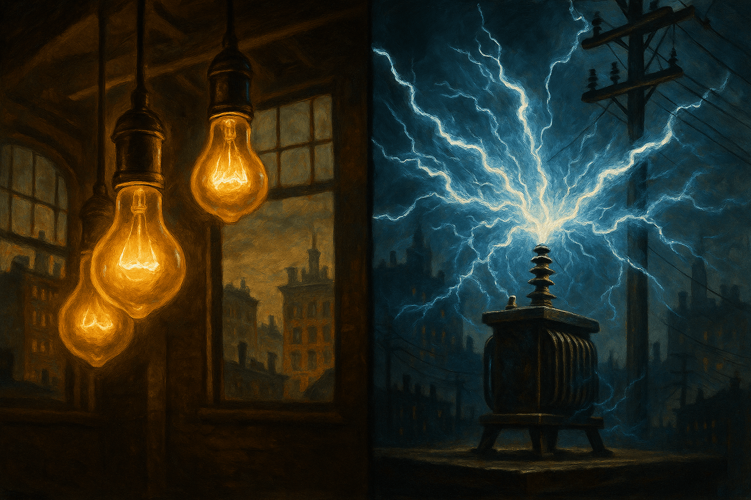 La guerra de las corrientes: Edison contra Tesla
