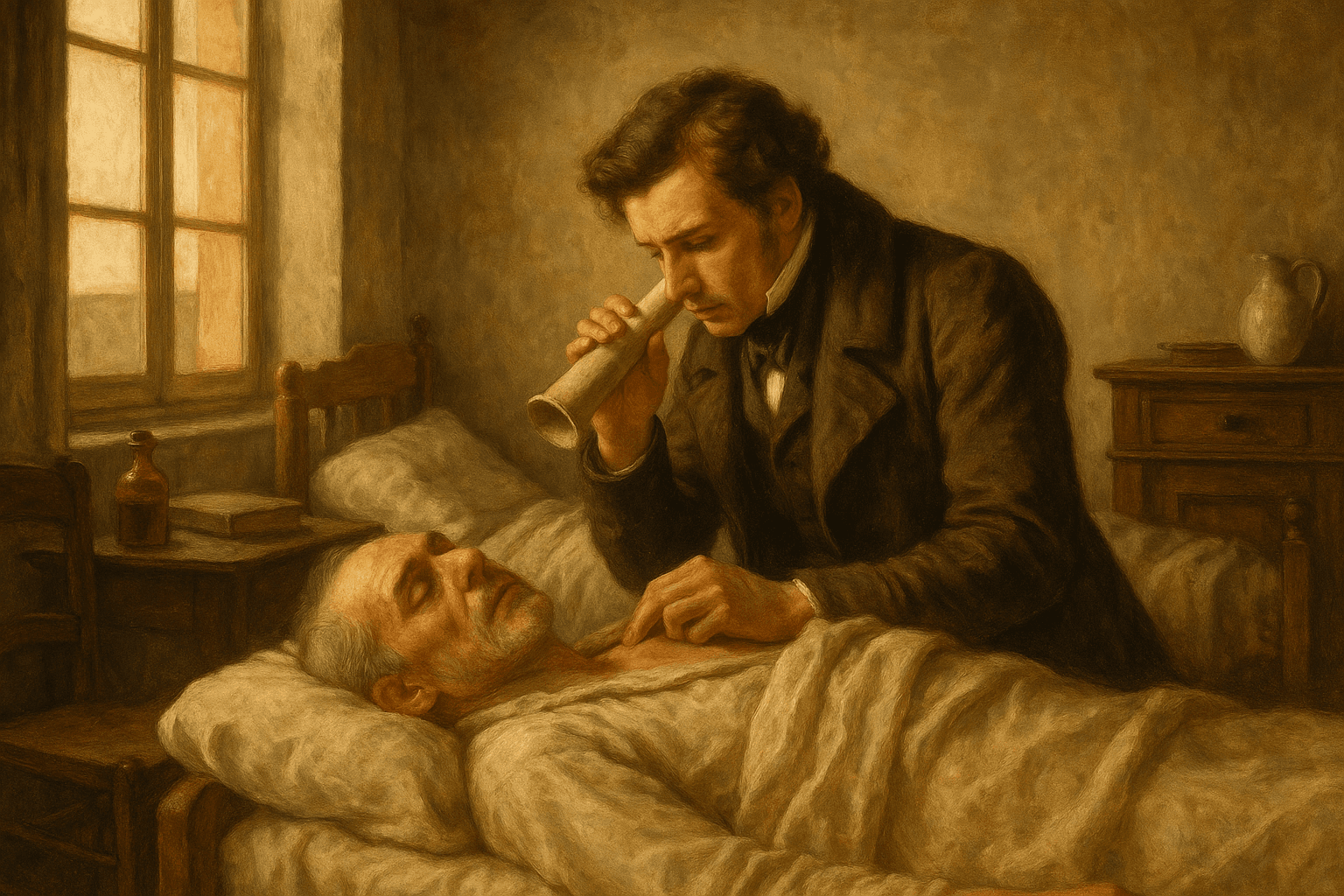 La historia del estetoscopio y el pudor de Laennec