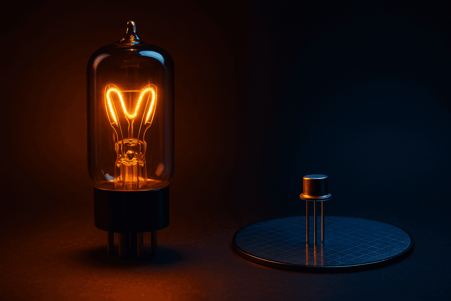La válvula de vacío contra el transistor
